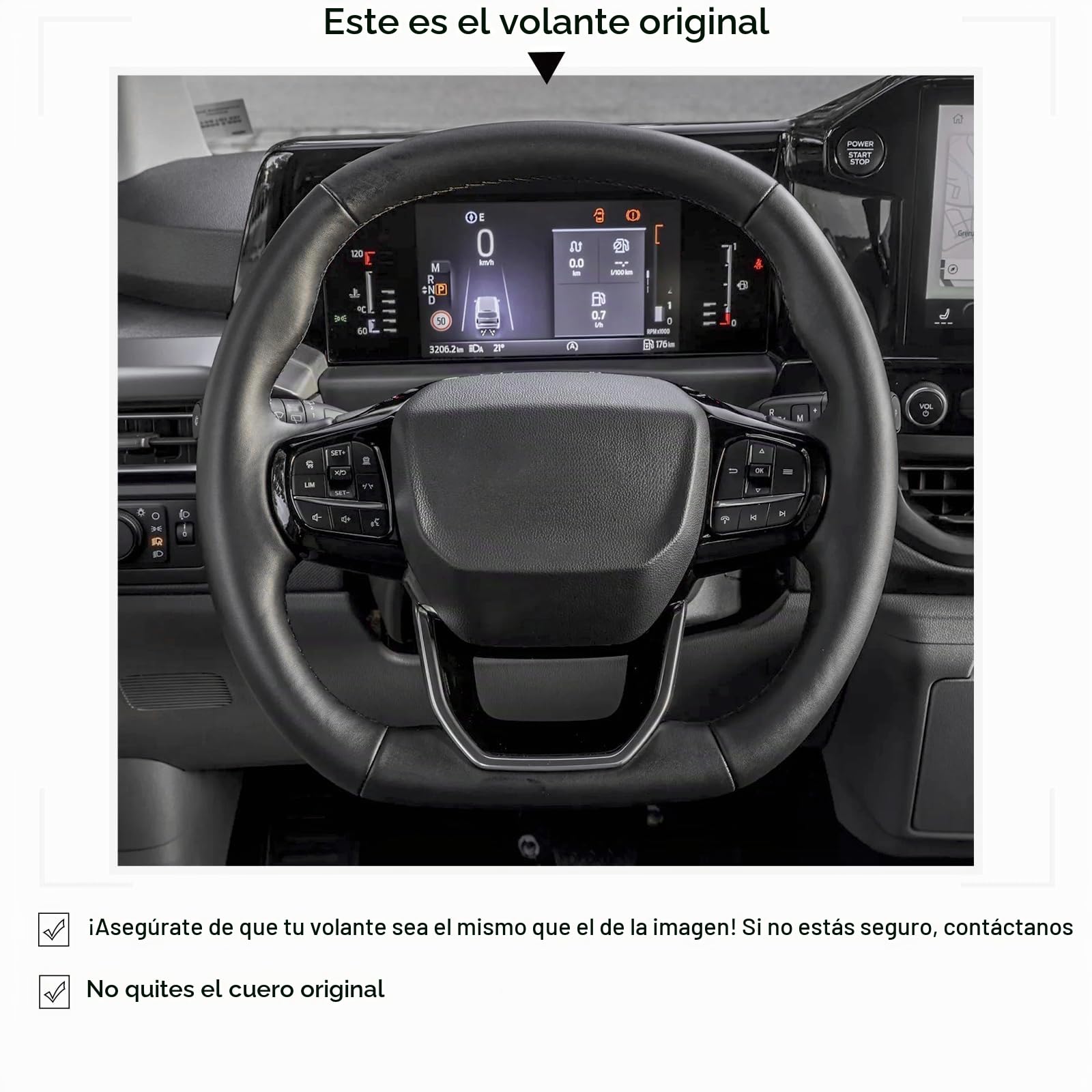 MEWANT Funda de Volante a Medida para Coser Ford Tourneo
