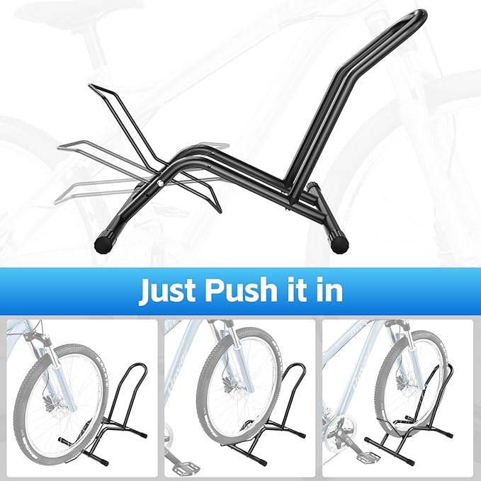 Soporte de Piso para Bicicleta Ajustable Metálico para 16"-29" miniatura 7