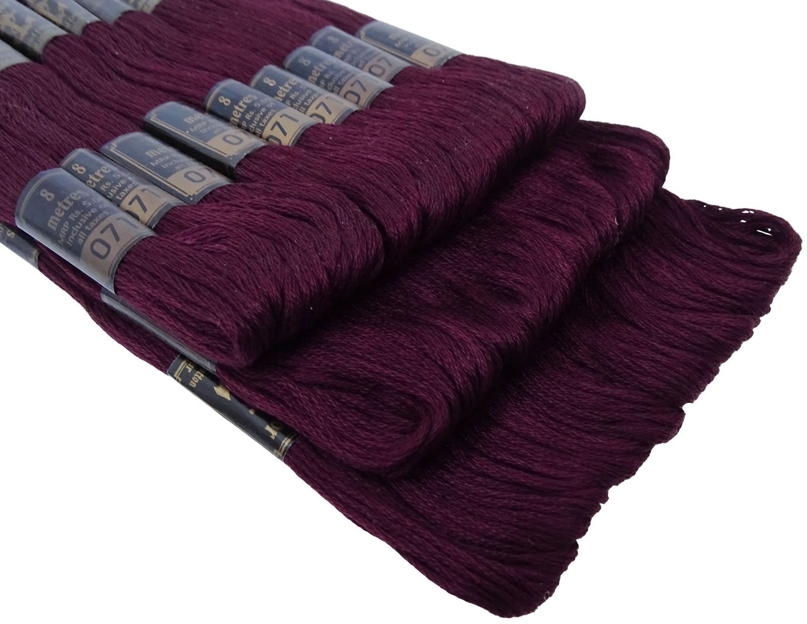 IBA Indianbeautifulart Anchor Stranded Cotton Thread Floss Cross Stitch Hand Embroidery Pack of 25 Skeins-Plum