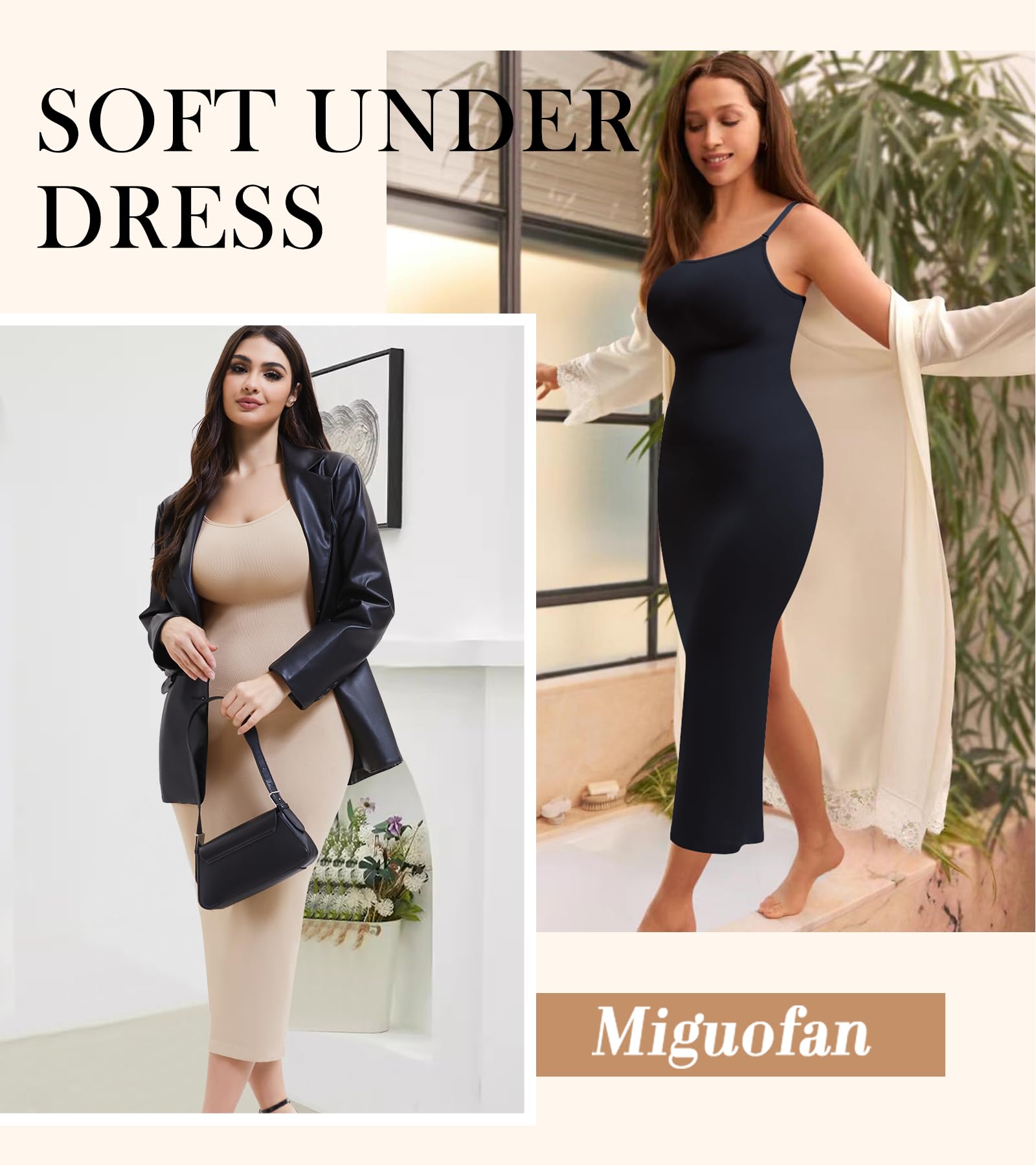 Robe gainante pour femme, robe caraco longue amincissante