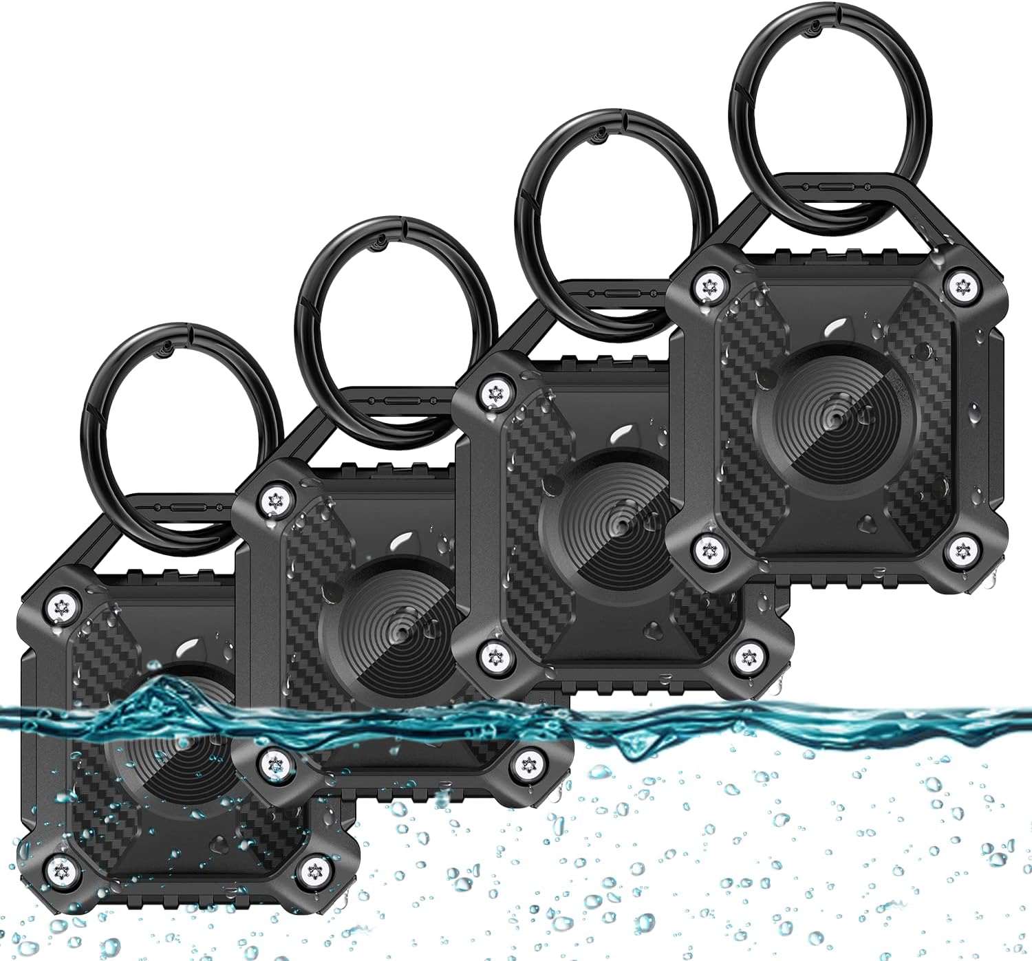 Airtag Holder 4 Pack,IP68 Waterproof Air Tag. Holder
