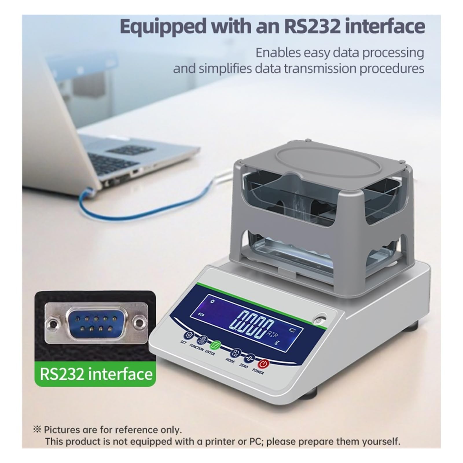 Densímetro plástico digital Balanza analítica Densímetro sólido-líquido | Calibración semiautomática del probador de metales preciosos de oro(600C-YT)