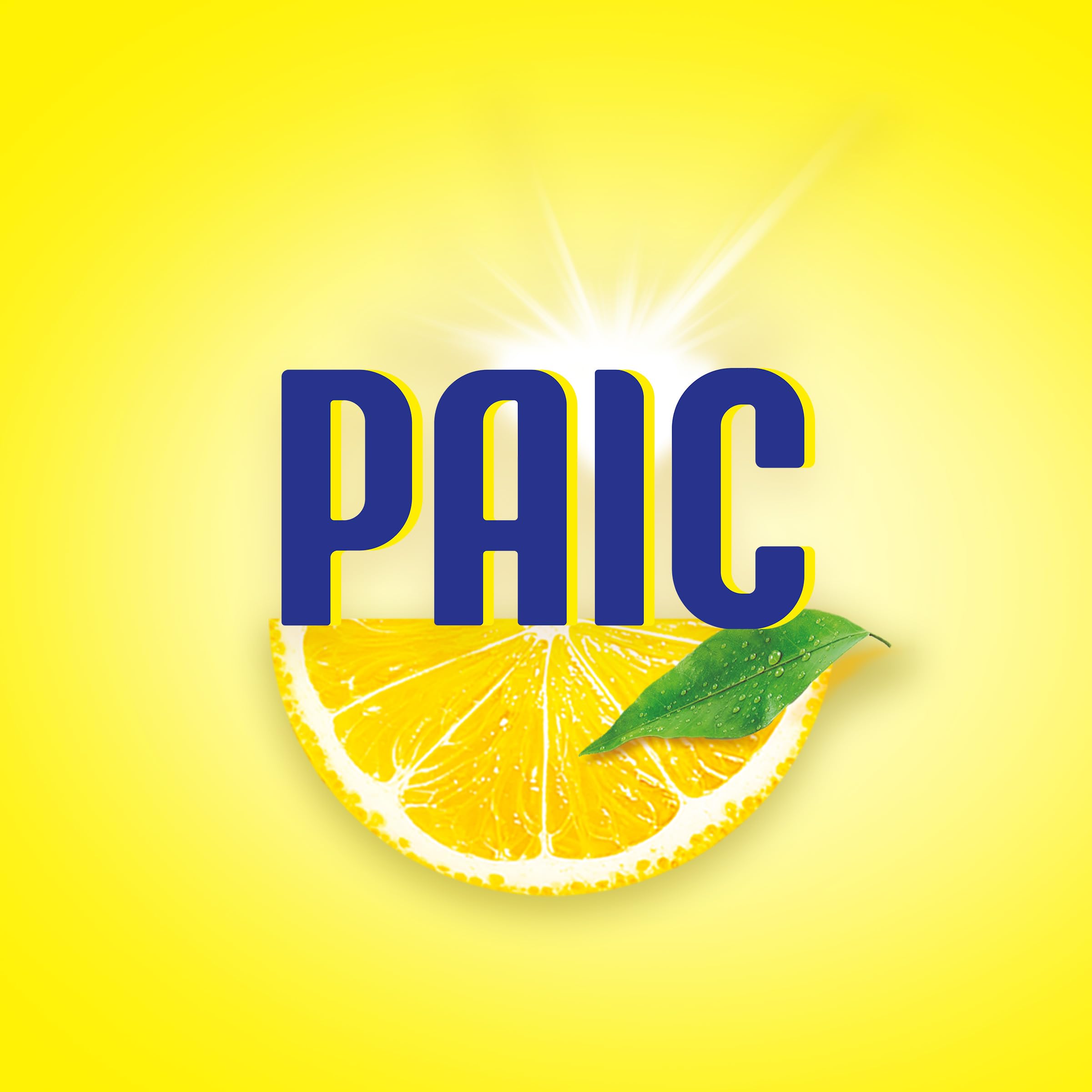 PAIC - Liquide Vaisselle éclat citron - Super dégraissant - Nettoie - Dégraisse - Elimine les mauvaises odeurs - Lot de 4 x 750 ml