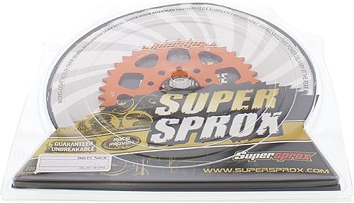 Miniatura 4 de Supersprox - Piñón de aluminio naranja 38T - RAL-451-38-ORG para KTM SX 50 Mini 2009 2010 2011 2012 2013, SXS 50 2011 2012 2013, SX 50 2010 2011