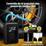 Oasser Gonfleur Pneus Voiture sans Fil 150 PSI 10,3 Bar Inflation Rapide - 4