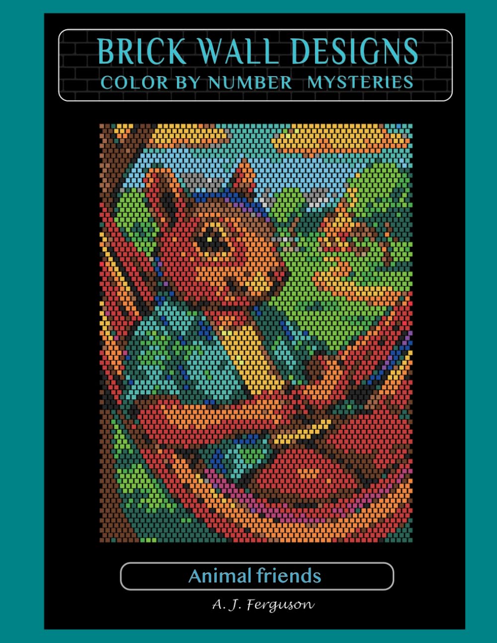 Animal Friends Color by Number book - Premium paper