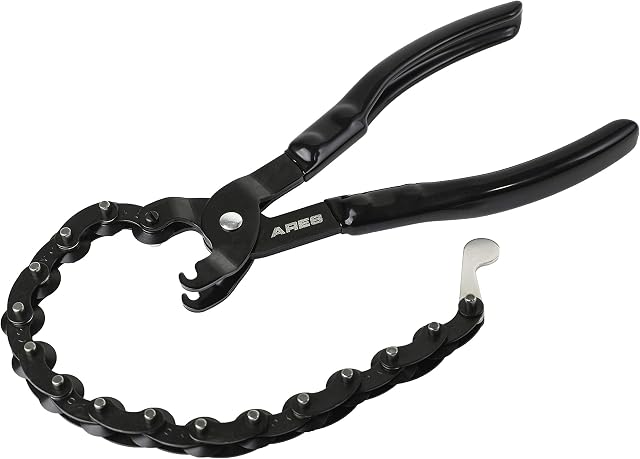 ARES 15009 - Exhaust Pipe Cutter - Cuts 3/4-Inch to 3 1/4-Inch Tailpipes and Exhaust Pipes - 15 Blade Design for Easy Cutting - Suitable for On- and Off-Vehicle Use