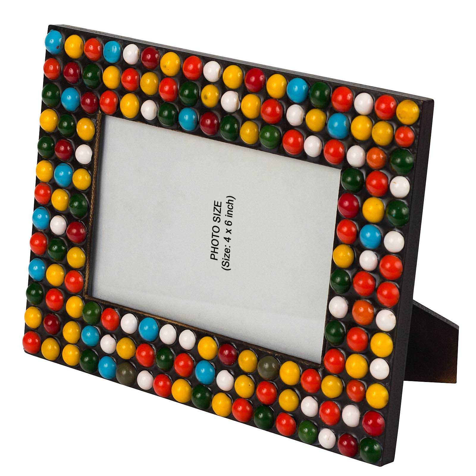Fine Craft India Wooden Photo Frame Photo Size 4 x 6 inch MPN-Wooden_Photo_Frame_13 - Image 2 thumbnail