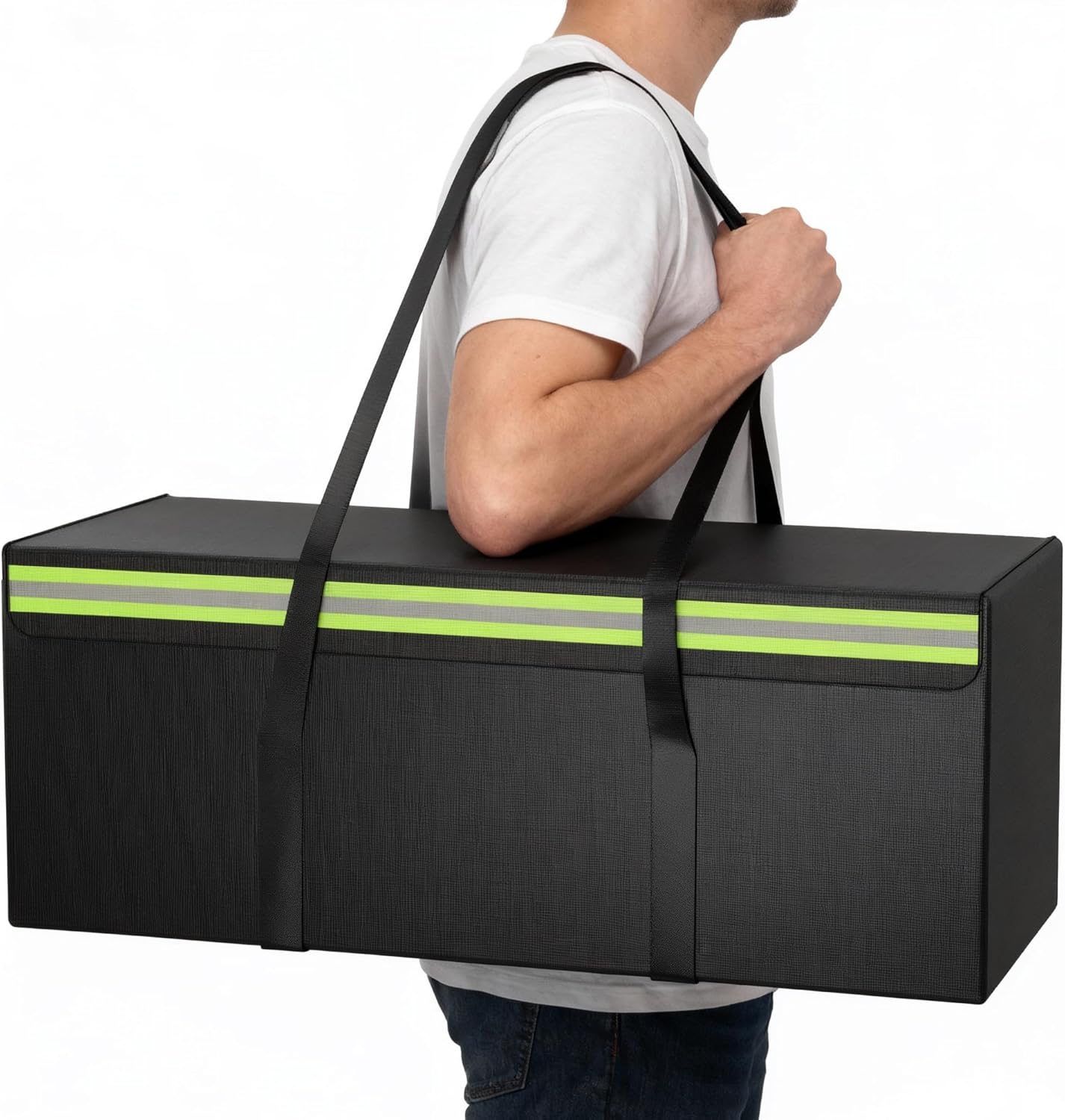 Large Fireproof Document Bags 24x12x12” Waterproof Storage Bag & Fireproof Folder Safe Box for Cash, Photo Albums, Valuables, Extra Large Fireproof Storage Bag with Silicone Coating & Zipper Closure