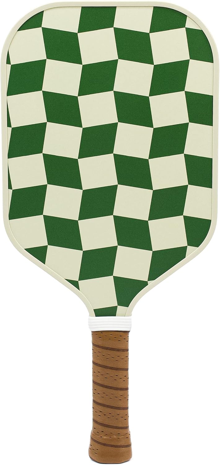 Picklish Pickleball Paddle | Luxury, Stylish, Fiberglass Surface with High Grit and Spin, Extended Handle, 11mm