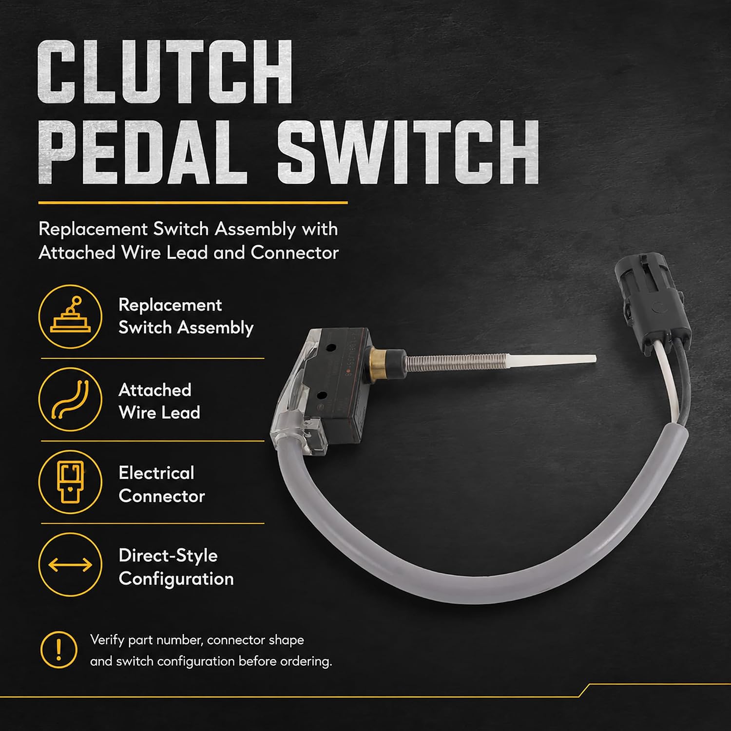 Clutch Pedal Switch for Peterbilt 378 1988-2007 and 379 1986-2007