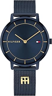 Tommy Hilfiger Women's Slim Quartz Watch, Stainless Steel Mesh Bracelet, Water Resistant 3 ATM, Elegant Minimal Design, Gift for Her, 35mm