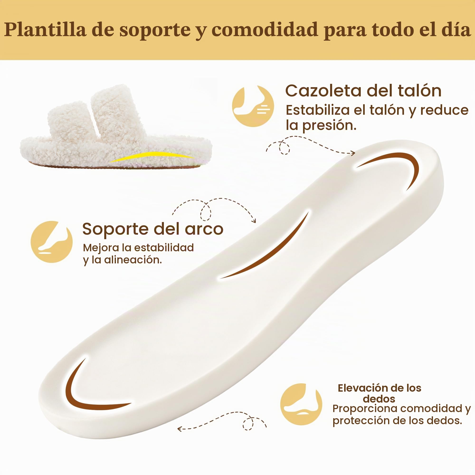 RockDove Set de 2 pares - Mujer Talla 42-43, Zapatillas de Casa para Mujer en Fieltro (Beige) Pantuflas Mujer Pluffie de Punta Abierta (Natural)