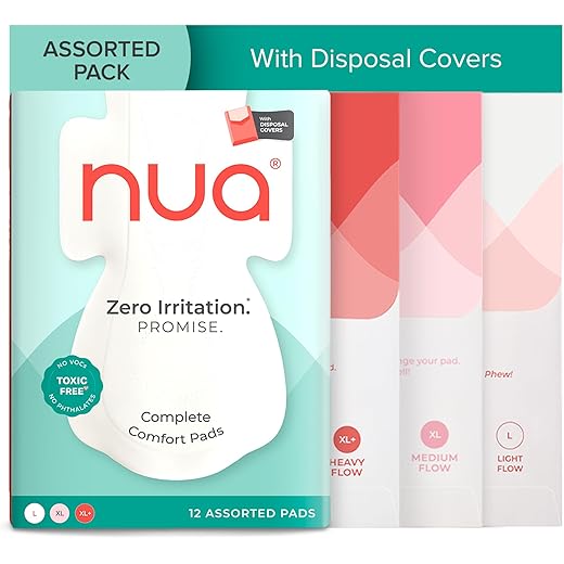 Nua Comfort Pads - Sensitive Skin 12 Pack