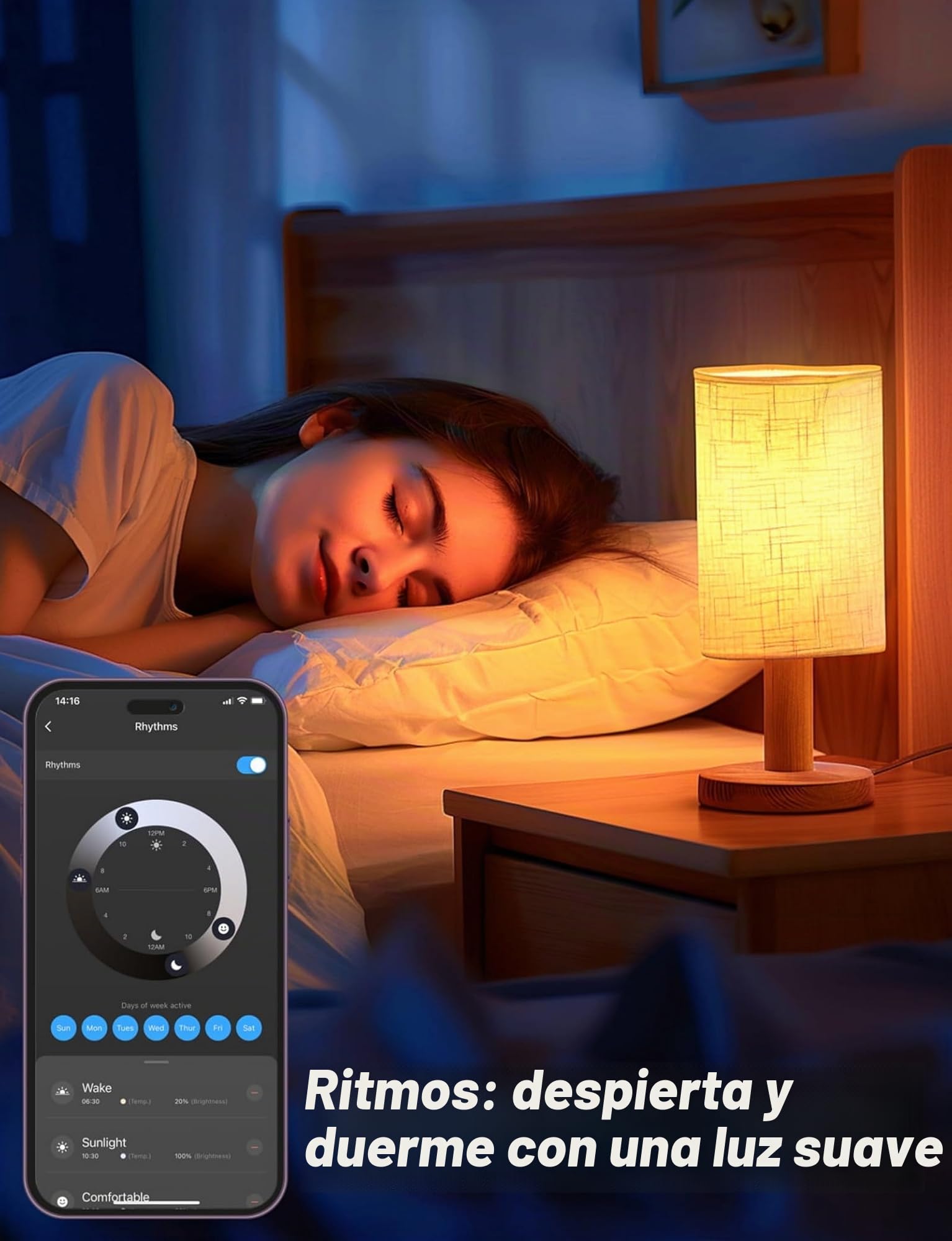 Bombilla Alexa LED Inteligente GU10, Lámpara Inteligente 5W 2700-6500K Luces Cálidas/Frías & RGB ajustable, Sincronizar con música, Conexión rápida Funciona con Alexa y Google Home,4 PCS