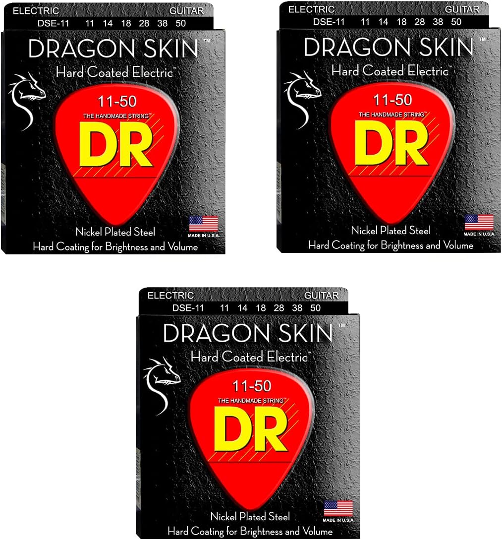 Set Corde Chitarra DR Strings Pure Blues - Corde Per Chitarra Elettrica Con Suono Vintage E Caldo Corde Per Blues Rock