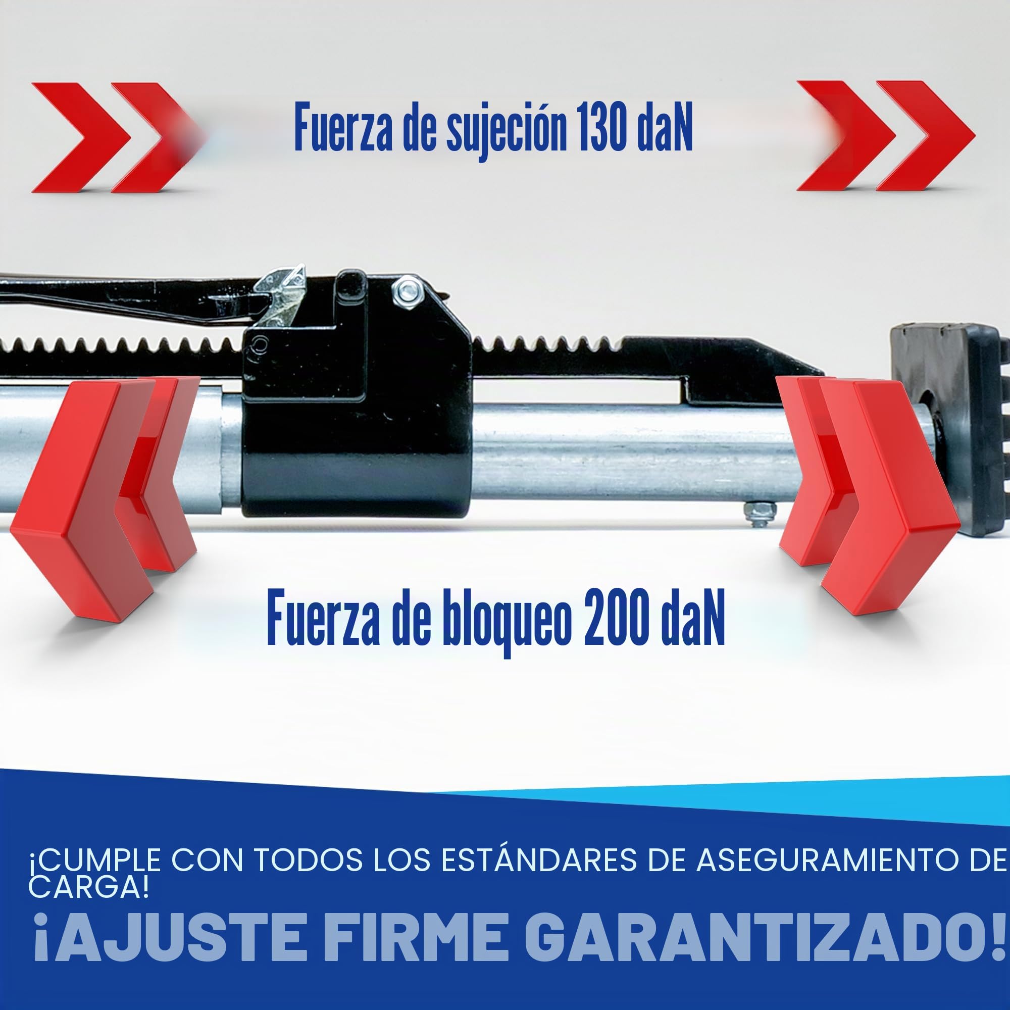 NTG Barra de sujeción de 1630 a 2000 mm – Barra extensible para asegurar el transporte de camiones, remolques y furgonetas – Barra de seguridad de carga de aluminio resistente con función de bloqueo