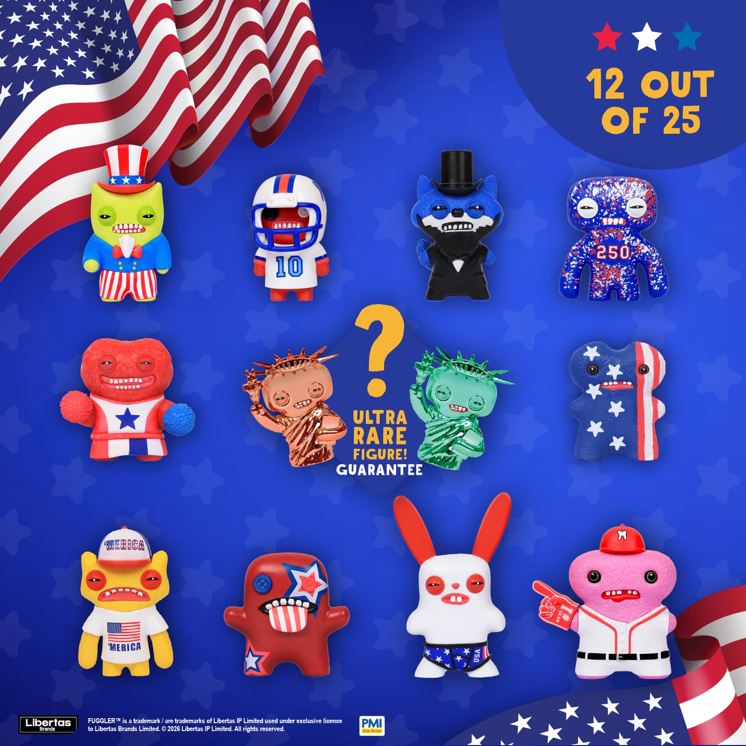 Amazon.com: Fuggler USA 250 Anniversary Collectible Figures 12