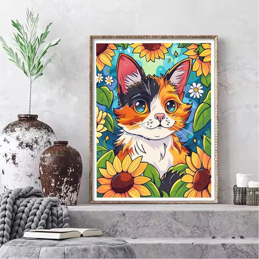 Broderie Diamant Kit Complet Tournesol 5D Grand Format - 2