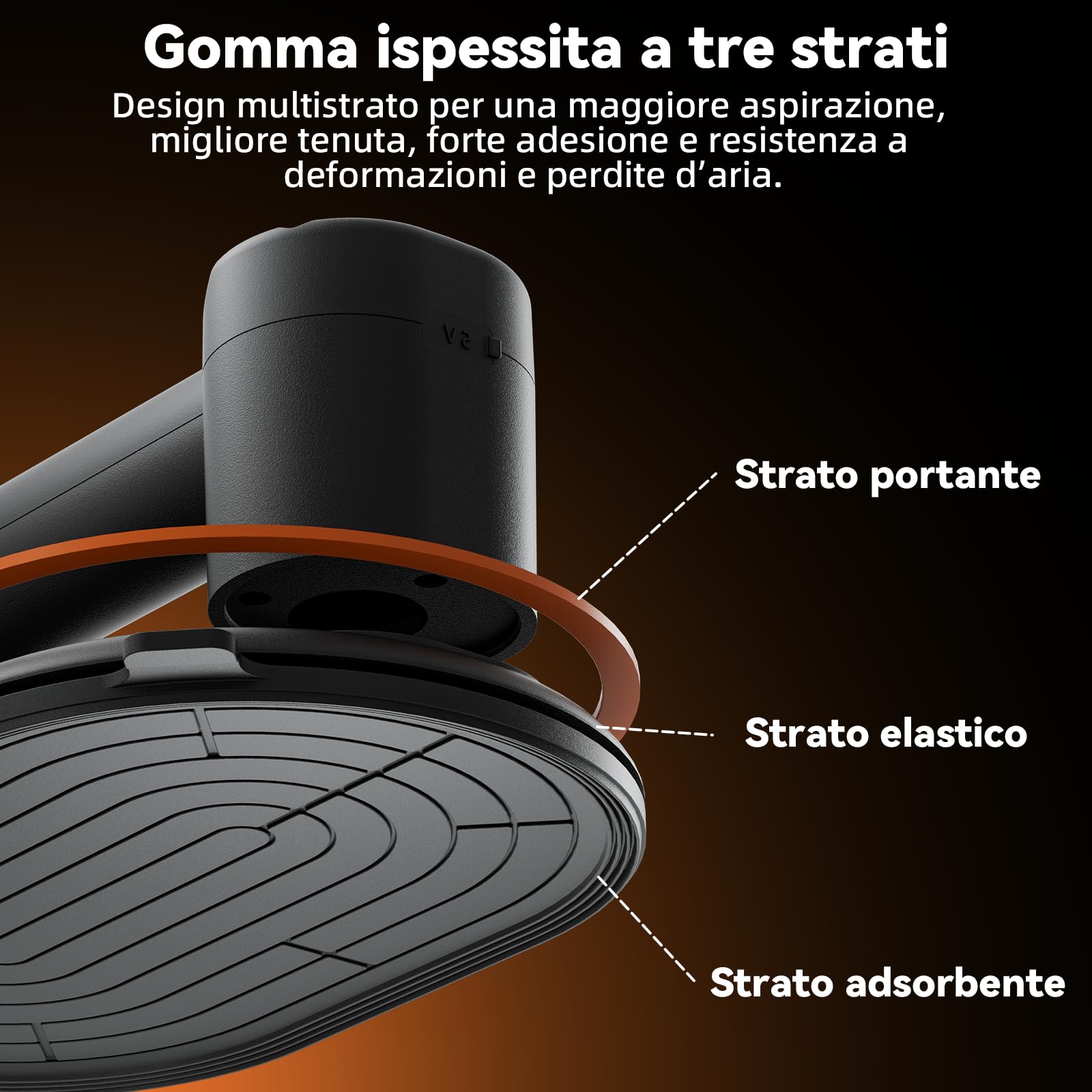 Ventosa elettrica per piastrelle, 24 cm, con batteria da 4000 mAh, display LCD, ventose per vetro, lastre della terrazza, piastrelle, pannelli di legno, marmo e mobili (confezione da 2)