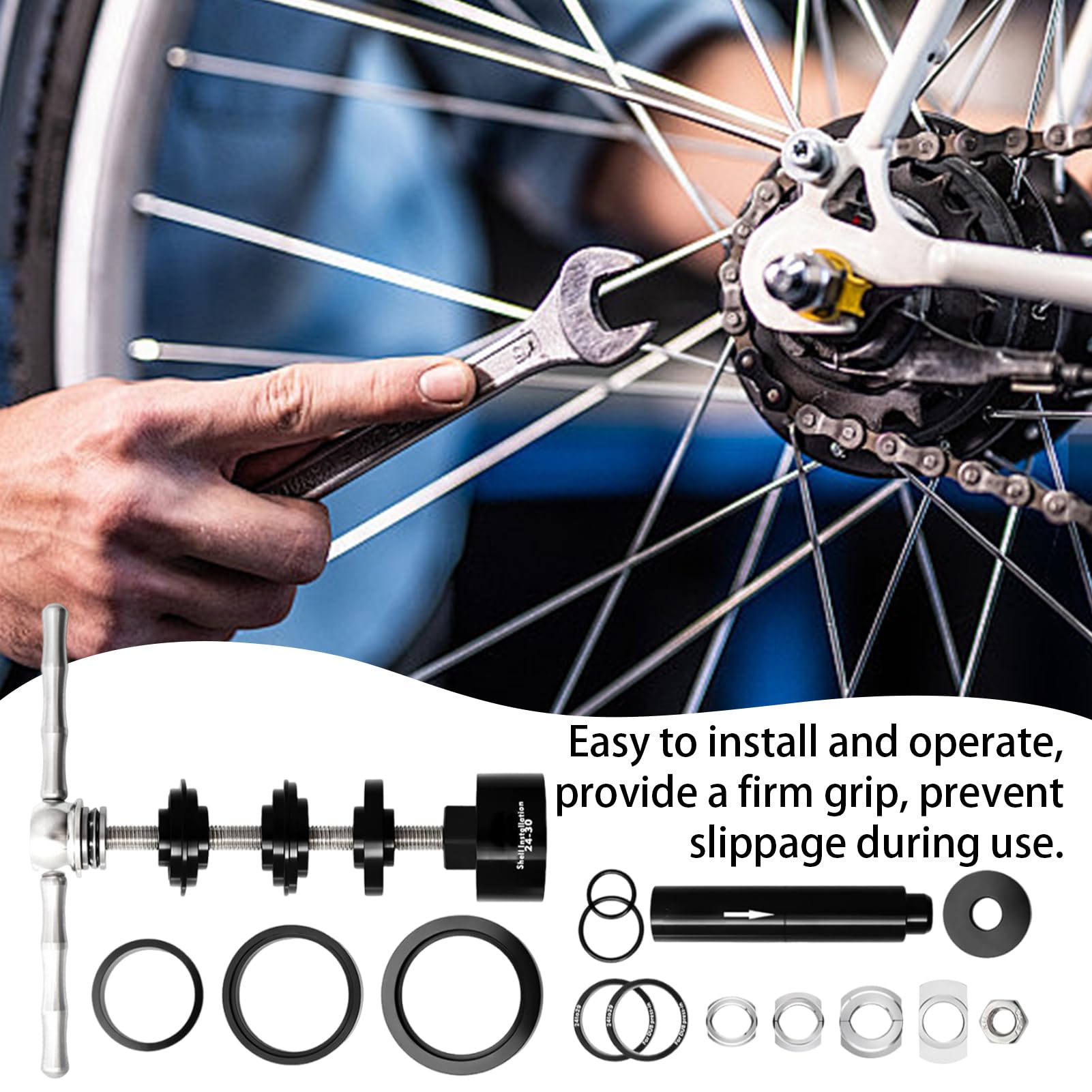 Generico ENTFERNUNGSWERKZEUGE - Langlebige Fahrradreparaturwerkzeuge | CRANKSET Precision und Bottoms Bracket Installation & Removals Manute