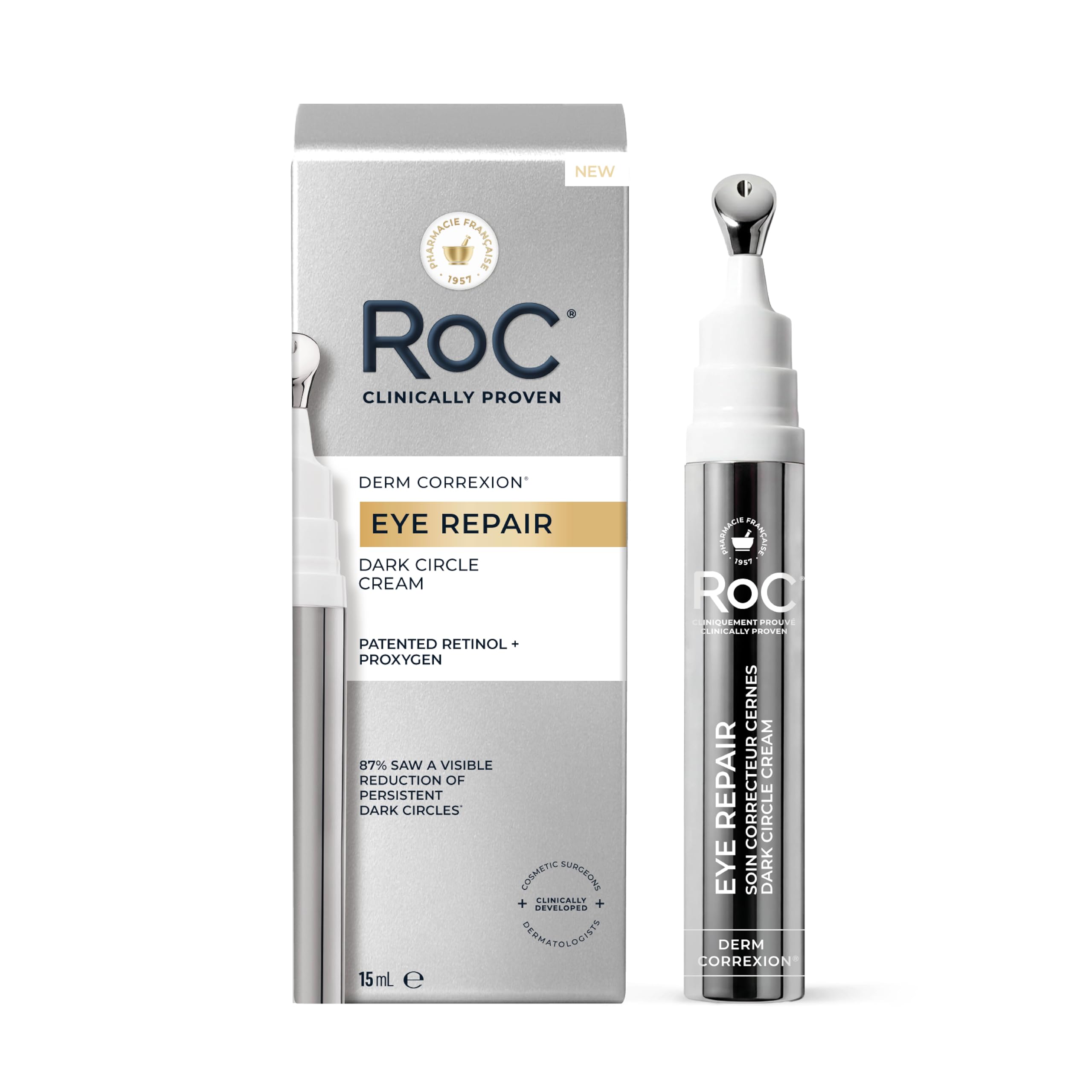 RoC Derm Correxion Crème réparatrice pour les yeux 15 ml