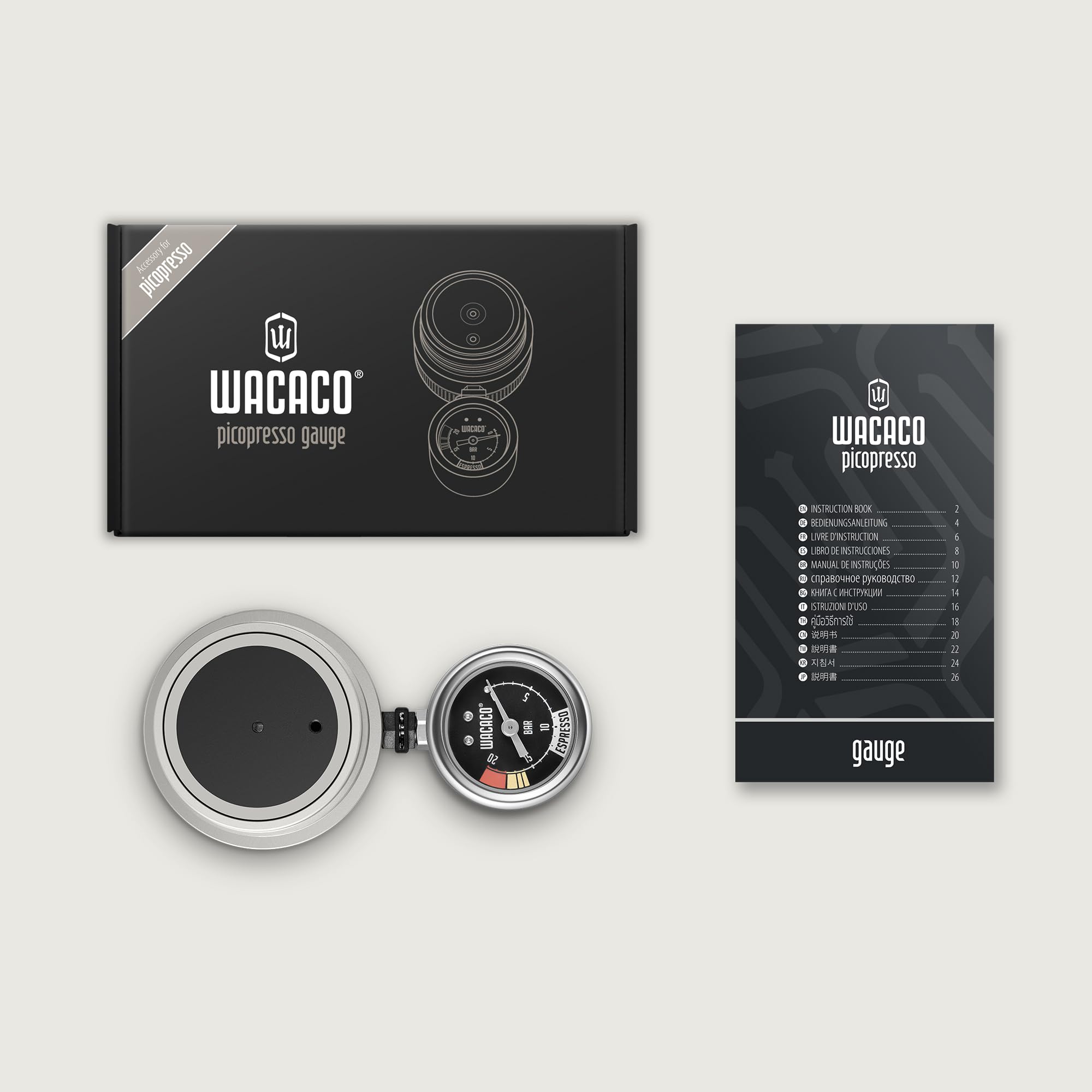 Manometer für Picopresso von Wacaco