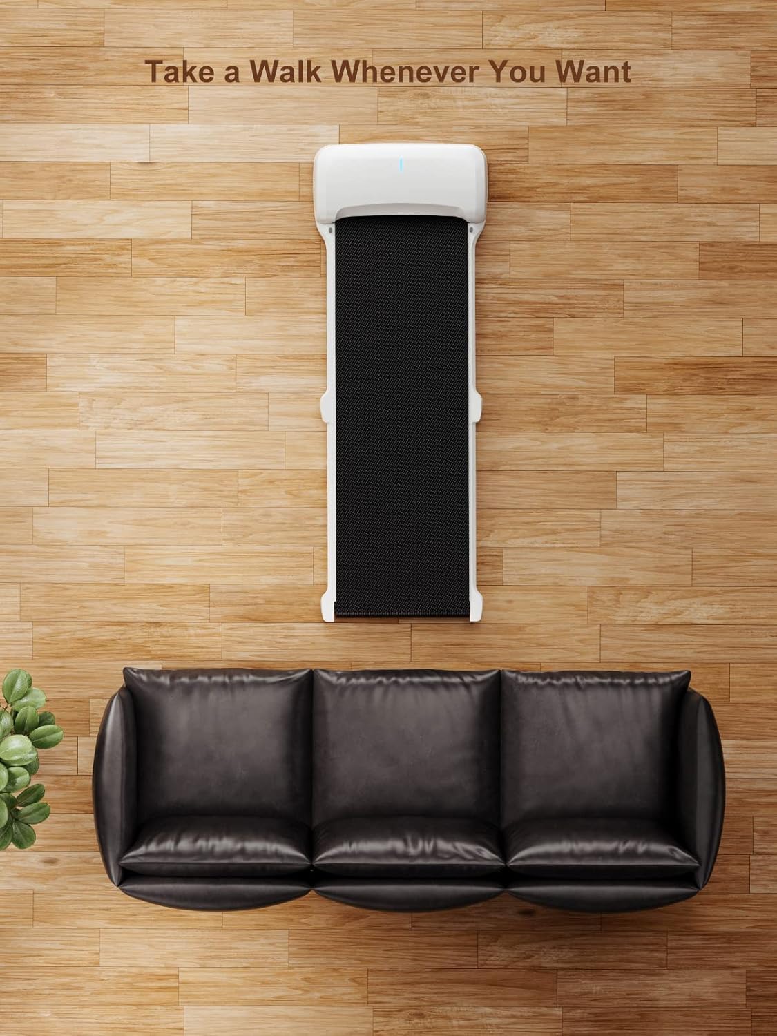 WalkingPad Tapis de Marche, Pliable Walking Pad pour Maison et Bureau, Électrique Silencieux Tapis Roulant 6 km/h avec Télécommande, Pas d'Assemblage Nécessaire
