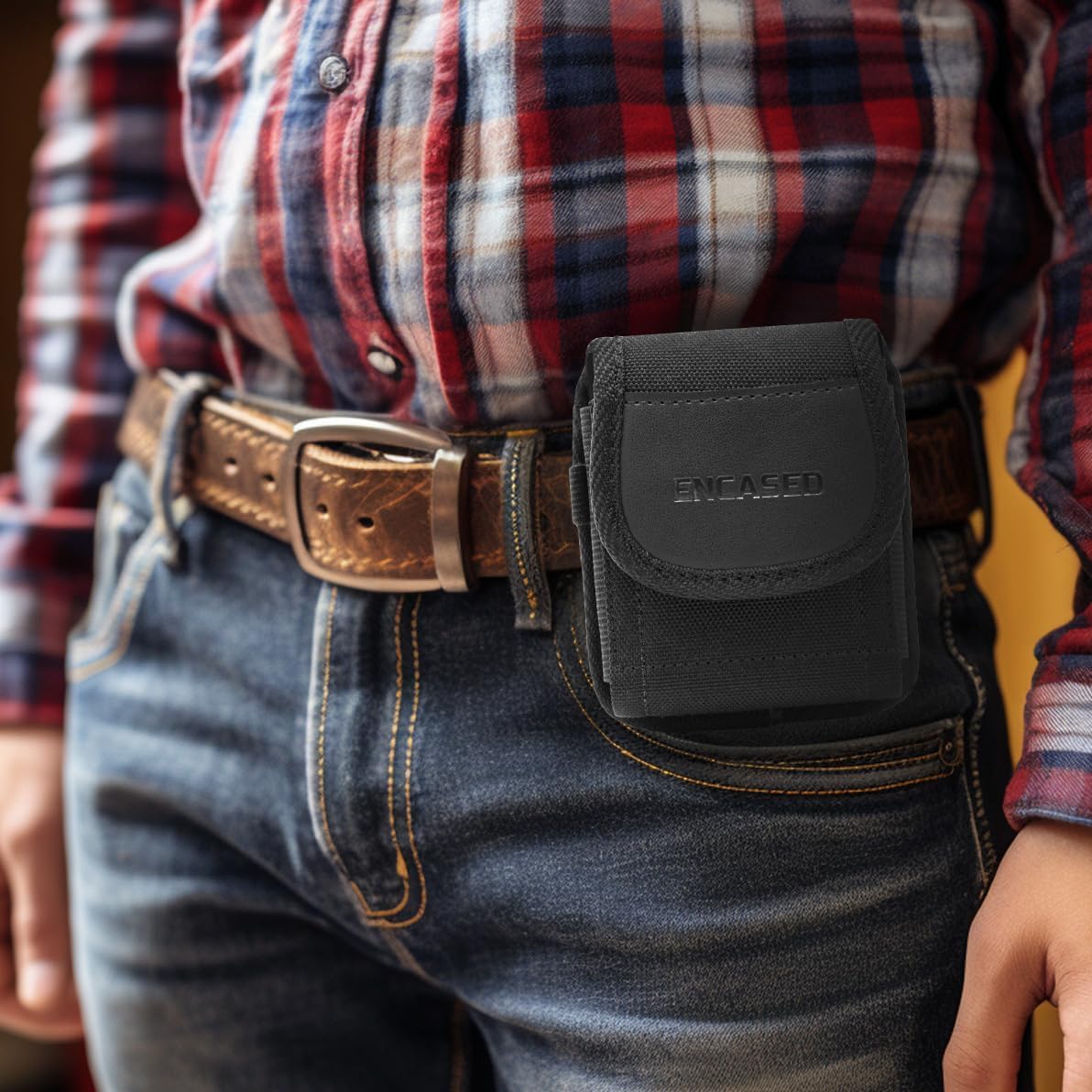 Encased XL Cell Phone Belt Pouch Holster (Case Compatible) (Z Flip) - Image 3