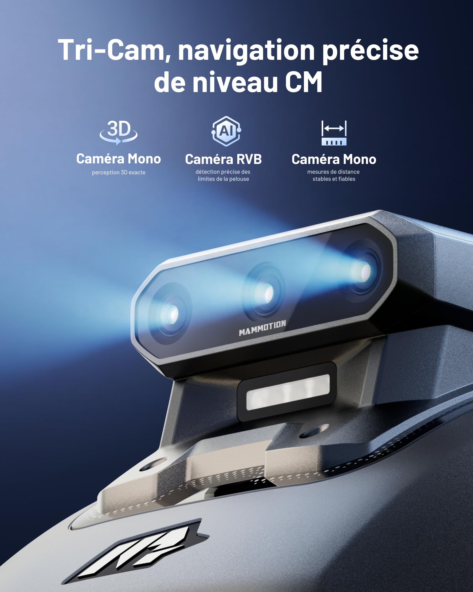 MAMMOTION YUKA Mini 2 500 Robot Tondeuse — vue 2