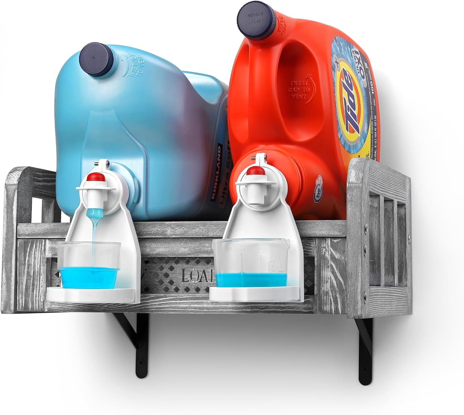 GBtroo Farmhouse WallMounted Wooden Stand Stylish