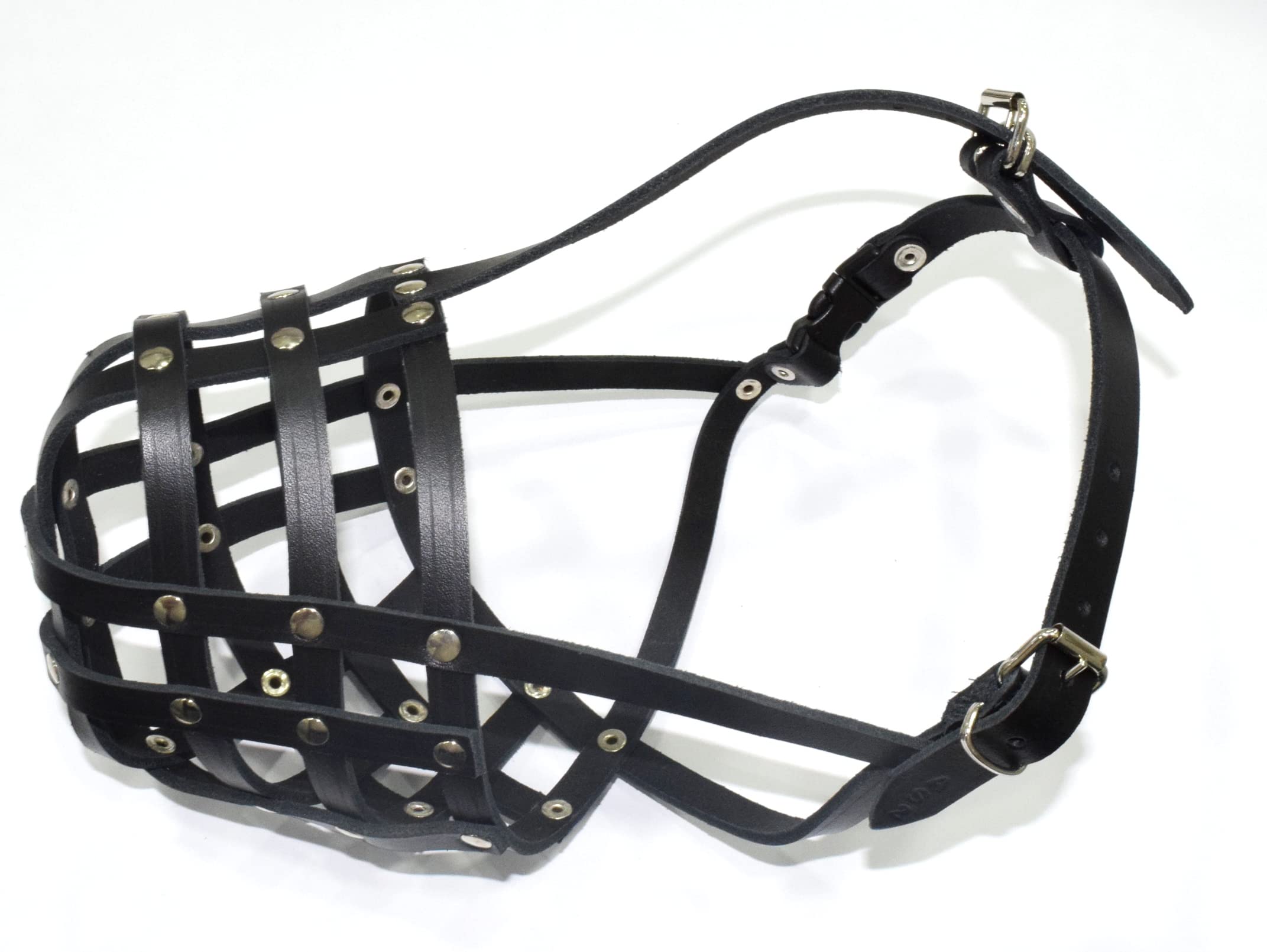 L&J Pets Uk Light Genuine leather Dog Muzzle for Staffordshire Bull Terrier Staffy, Staffie and others โ image 1