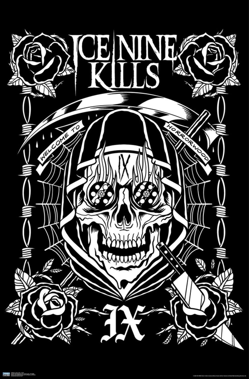 Amazon.com: Ice Nine Kills - Skull Wall Poster, 19L
