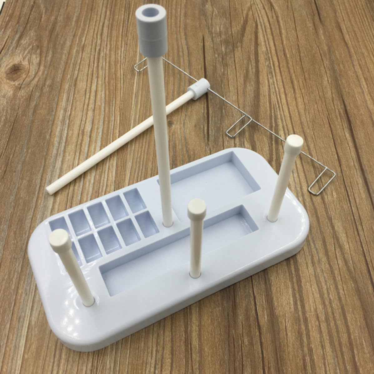 Household Thread Stand Blue for Sewing Machine, 3 Spools