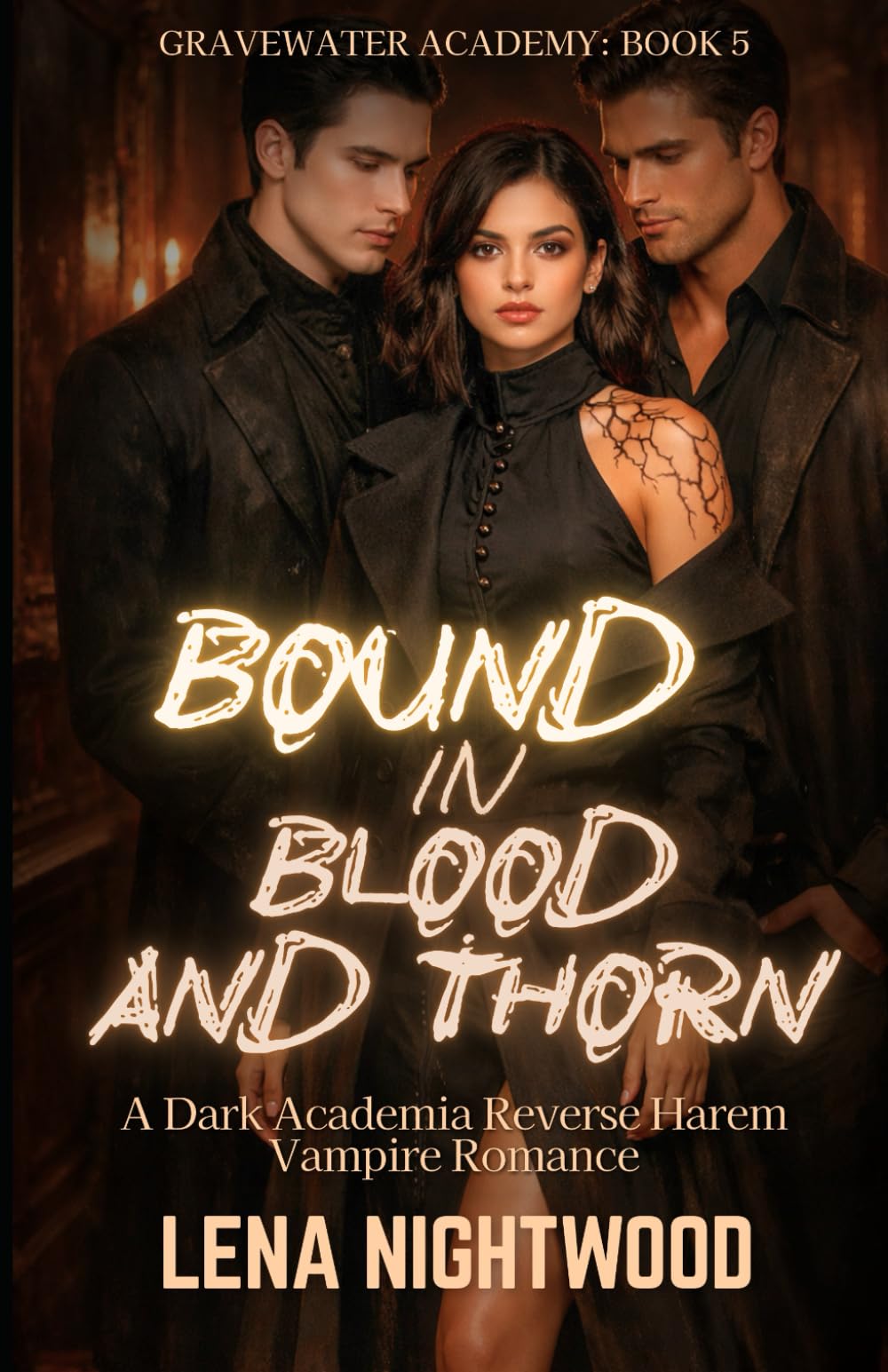 Bound in Blood and Thorn: A Dark Academia Reverse Harem Vampire Romance (Gravewater Academy)