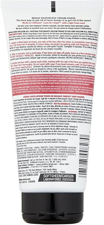 Magic Shave 170 g Extra Strength Razorless Shaving Cream