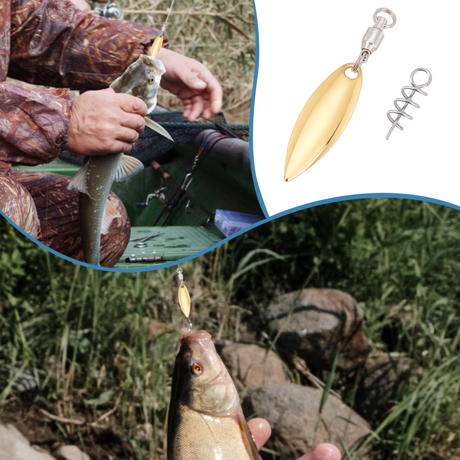 fishing artificial lure san luis valley colorado SUPERFINDINGS 15pcs Gold Lures Willow or Blade Spinner Blades Bearing Swivels Tail Spinner Spinnerbait Making Supplies Bass Lures with 15pcs Fishing Spring Pins : Sports & Outdoors lure cutter Rigging Lures Correctly - Bullet Lure Color:3-Pack (Silver - Gold - Chartreuse) An ideal offering when