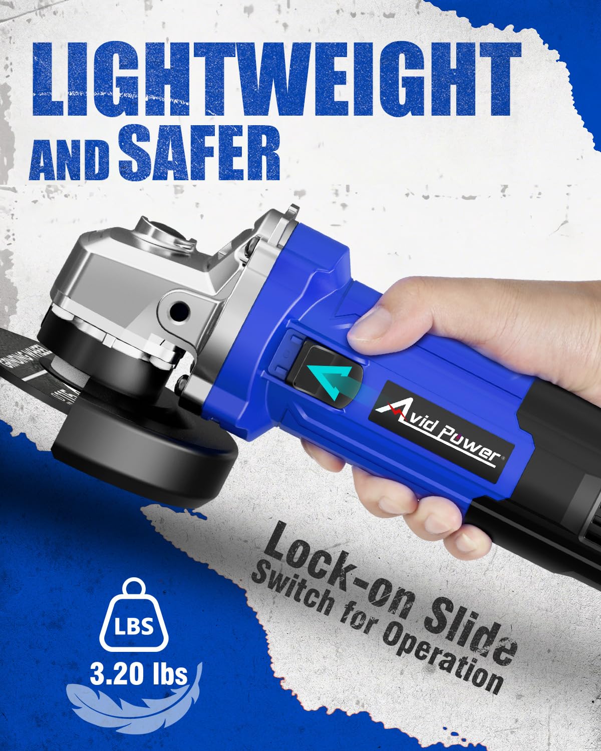 AVID POWER Angle Grinder - 750W Metal Grinder -6