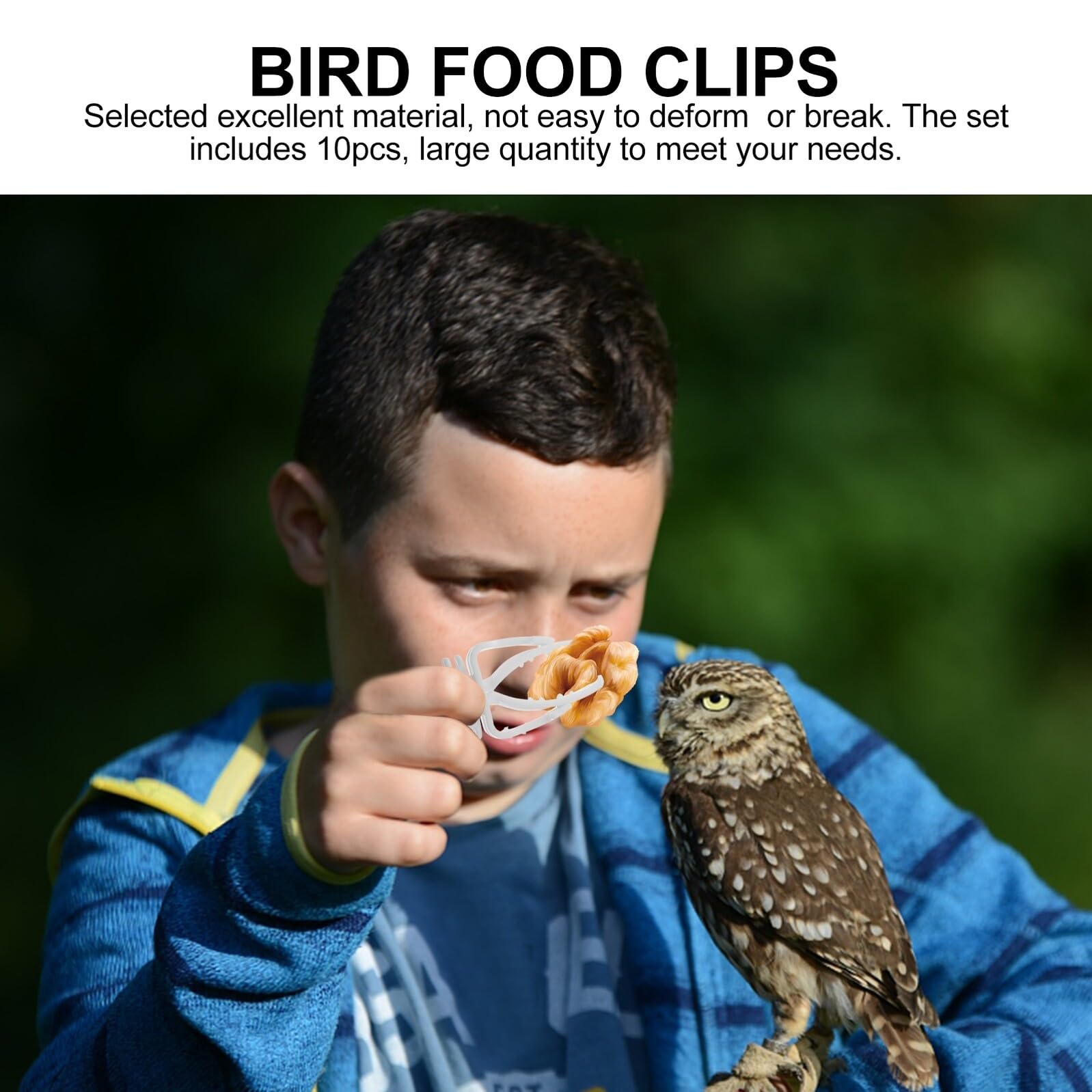 Pinzas para Sujetar Comida de Pájaros y Verduras, 10 Unidades, Plástico Duradero, Clips Prácticos para Jaulas de Aves, Accesorios para Alimentación de Loros y Periquitos en Jaula