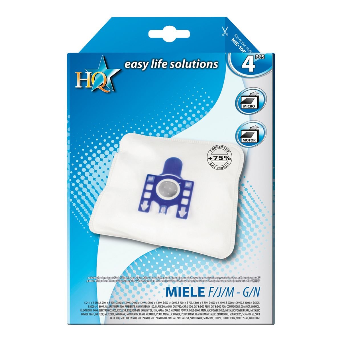 HQ W7-51511/HQ2 SACCHETTI RICAMBIO PER ASPIRAPOLVERE MOULINEX