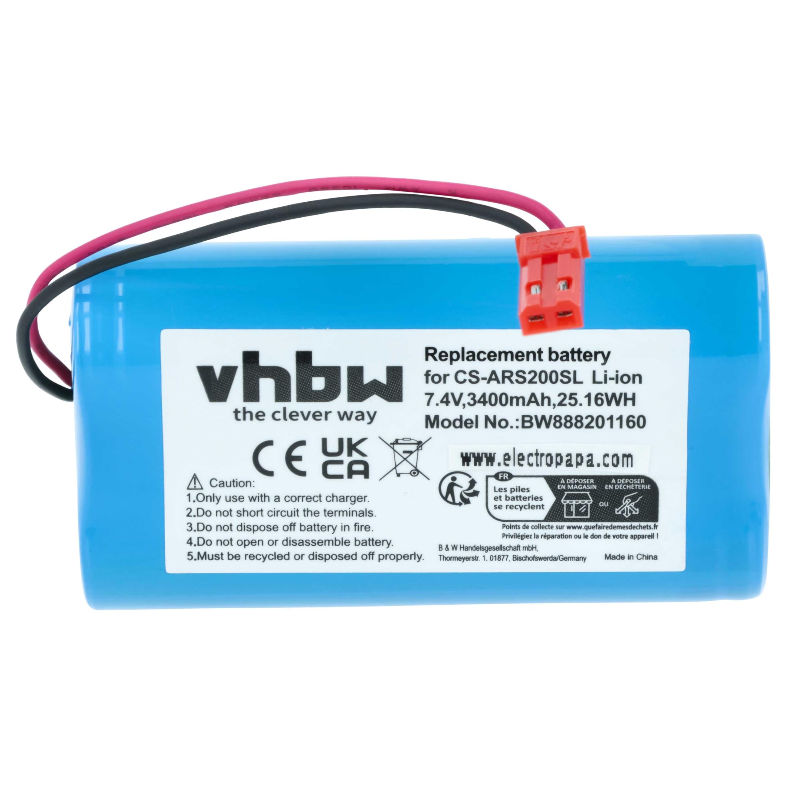vhbw Battery Pack compatible with Arizer Solo, Solo 2 Vaporizer, Vape Pen  (3400 mAh, 7.4 V, Li-Ion): Amazon.co.uk: Electronics & Photo