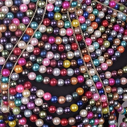 Miniatura 8 de CCbodily - Brasier de cadena de perlas para el cuerpo, collares de hombro de moda, joyería corporal