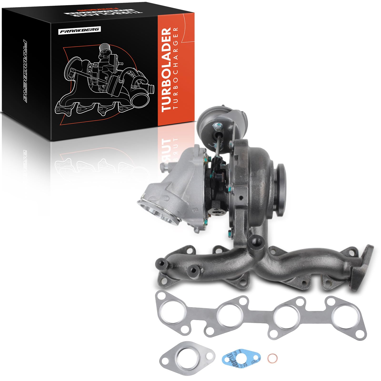Frankberg Turbolader Kompatibel mit A3 2006-2013 Altea 2007-2009 Leon 2006-2012 Octavia II 2006-2013 Golf V 2005-2008 J.e.t.t.a III 2006-2010 P.a.s.s.a.t 2005-2010