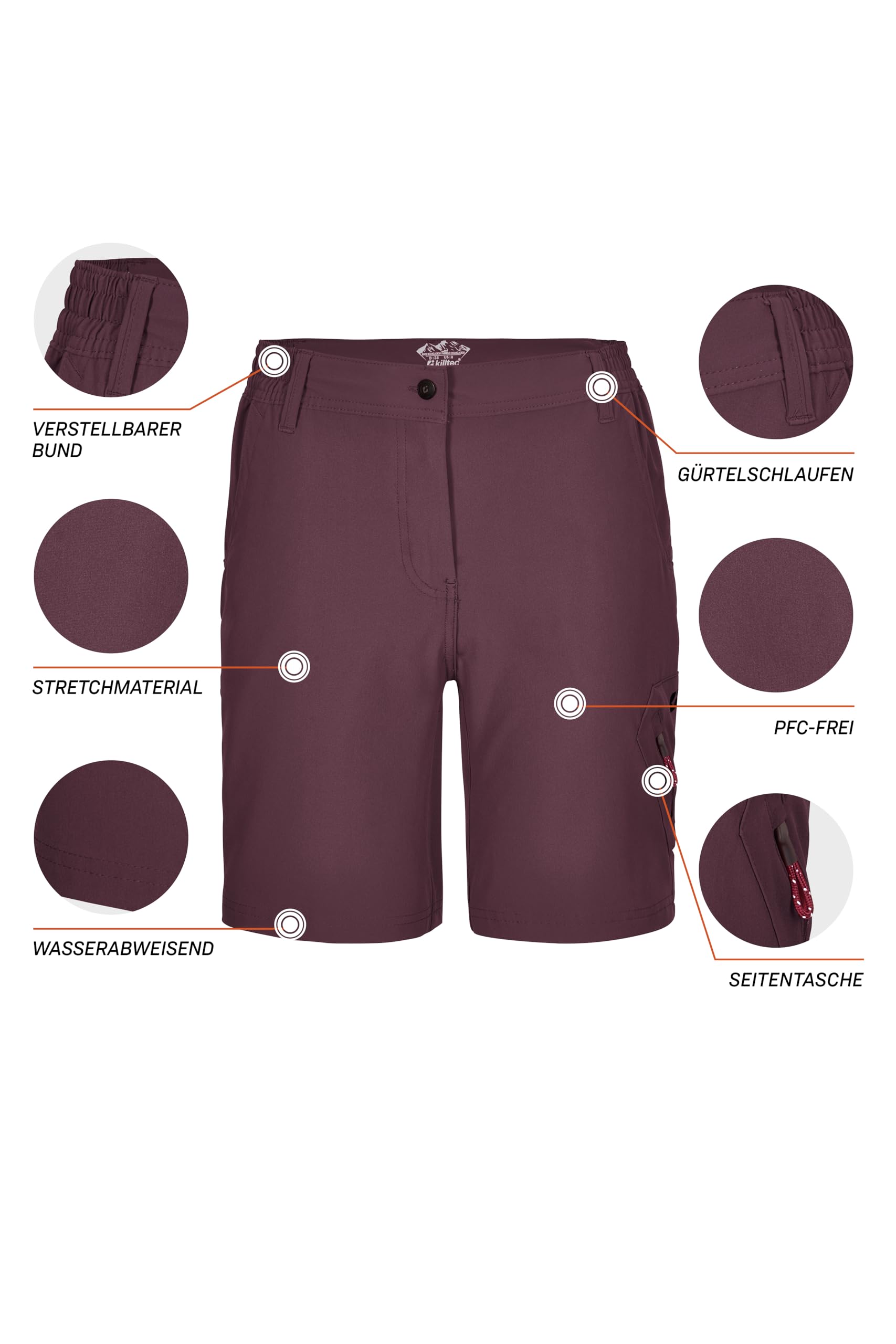 Killtec Damen Funktionsshorts/Shorts Kos 248 Wmn Brmds