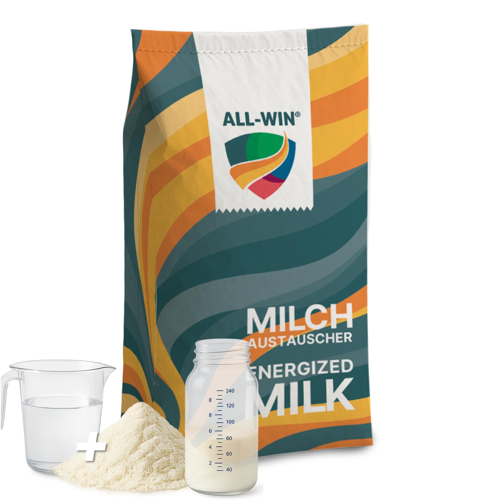 ALL-WIN Biotik Lämmermilch 25 kg – Milchaustauscher für Schaflämmer & Ziegenkitze | Premium Aufzuchtmilch mit Vitaminen A, D3 & E | Hochverdaulich & stabil | Optimale Nährstoffversorgung ab dem 1. Tag