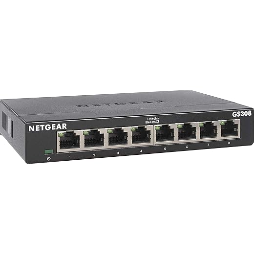 NETGEAR 8‑Port Gigabit Unmanaged Switch