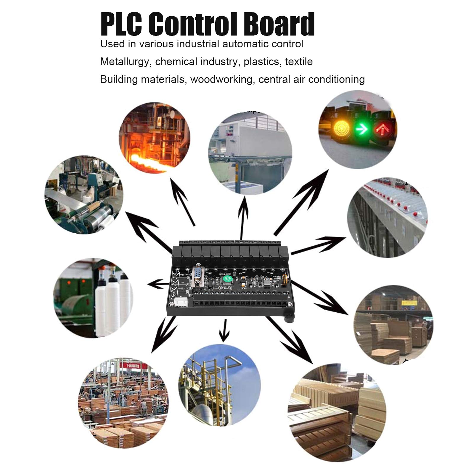 Programowalny sterownik logiczny Płytka sterująca PLC, przekaźnik modułu opóźniającego z analogowym Fx1N‑24Mr DC24V