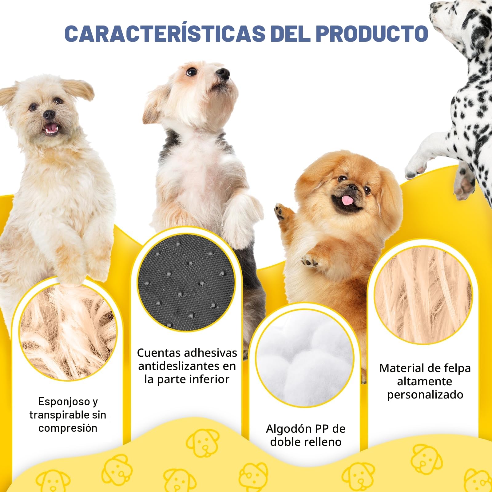 Cama para perros, mullida, cojín para perros, redondo, cama para mascotas, donut y gatos, lavable con base antideslizante, para perros grandes, medianos y pequeños, 70 cm, camello