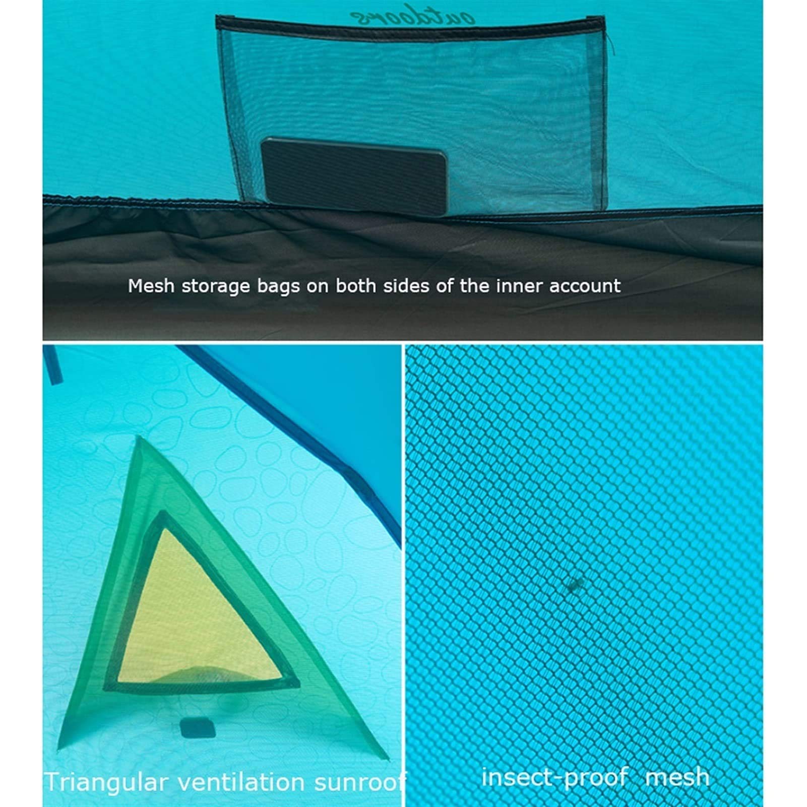 Namiot przenośny Namiot ultralekki Łatwy w rozstawianiu i przenoszeniu Namiot rodzinny, wodoodporny plecak do Campihikioutdoor Outdoor