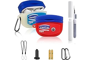 2 Pack Case for AirPods Pro 2 with Keychain Kids Women Men -Blue/Red